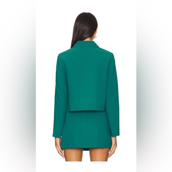 New! Amanda Uprichard Helsa Jacket with buckle in Jewel ✨Small NWOT! - Picture 4 of 10